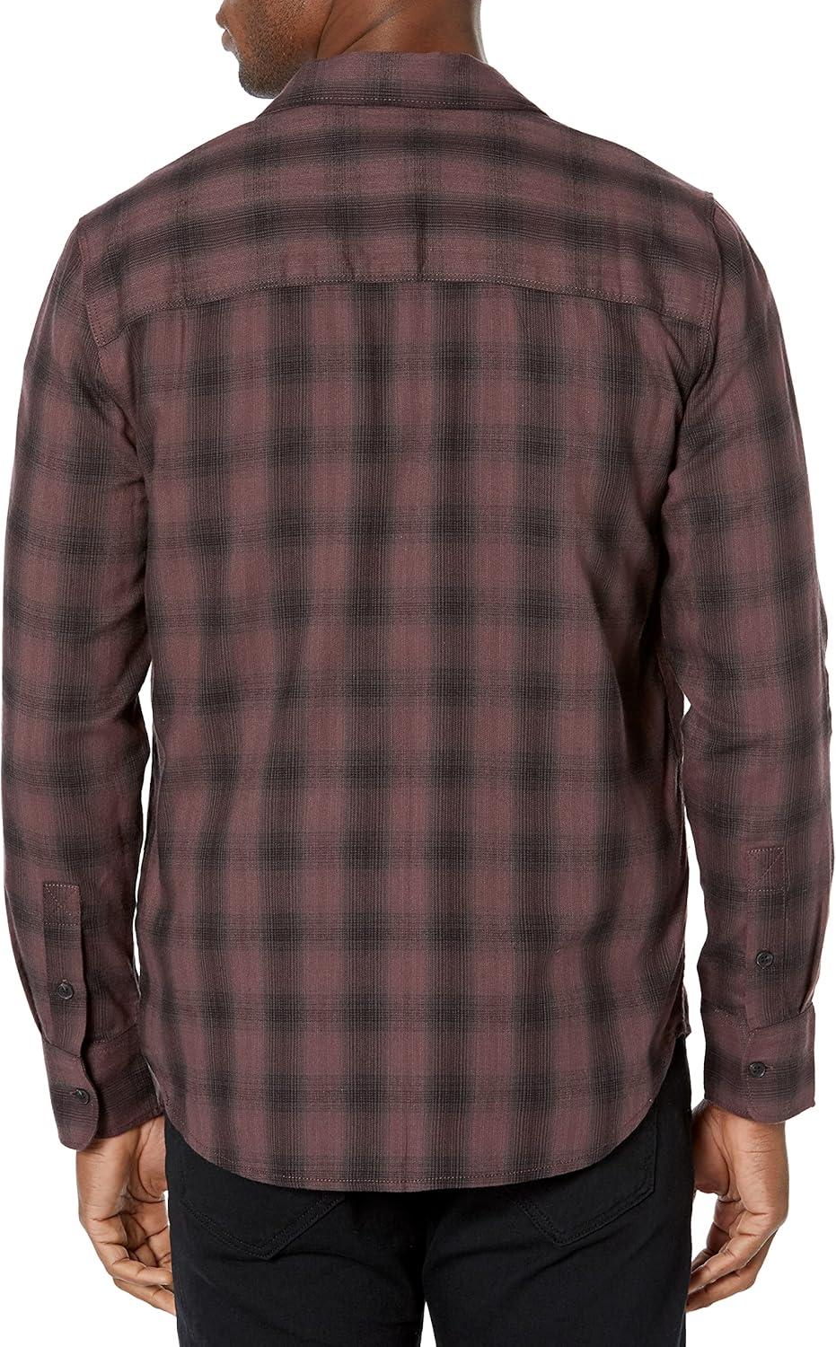 imagePAIGE Mens Everett Brushed Cotton Button Down ShirtNight Mauve