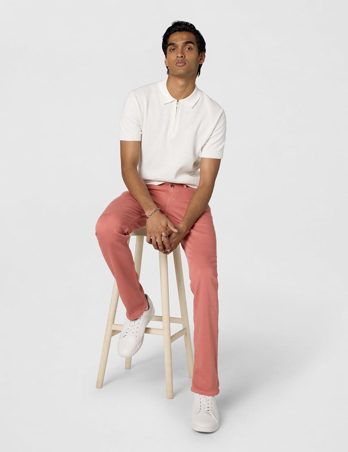 imagePAIGE Mens Federal Transcend Slim Straight JeansClay Flame