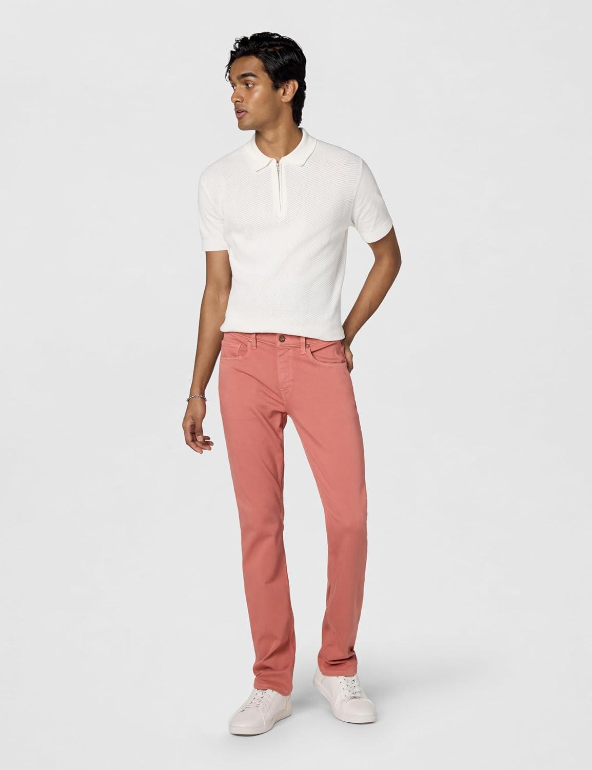 imagePAIGE Mens Federal Transcend Slim Straight JeansClay Flame