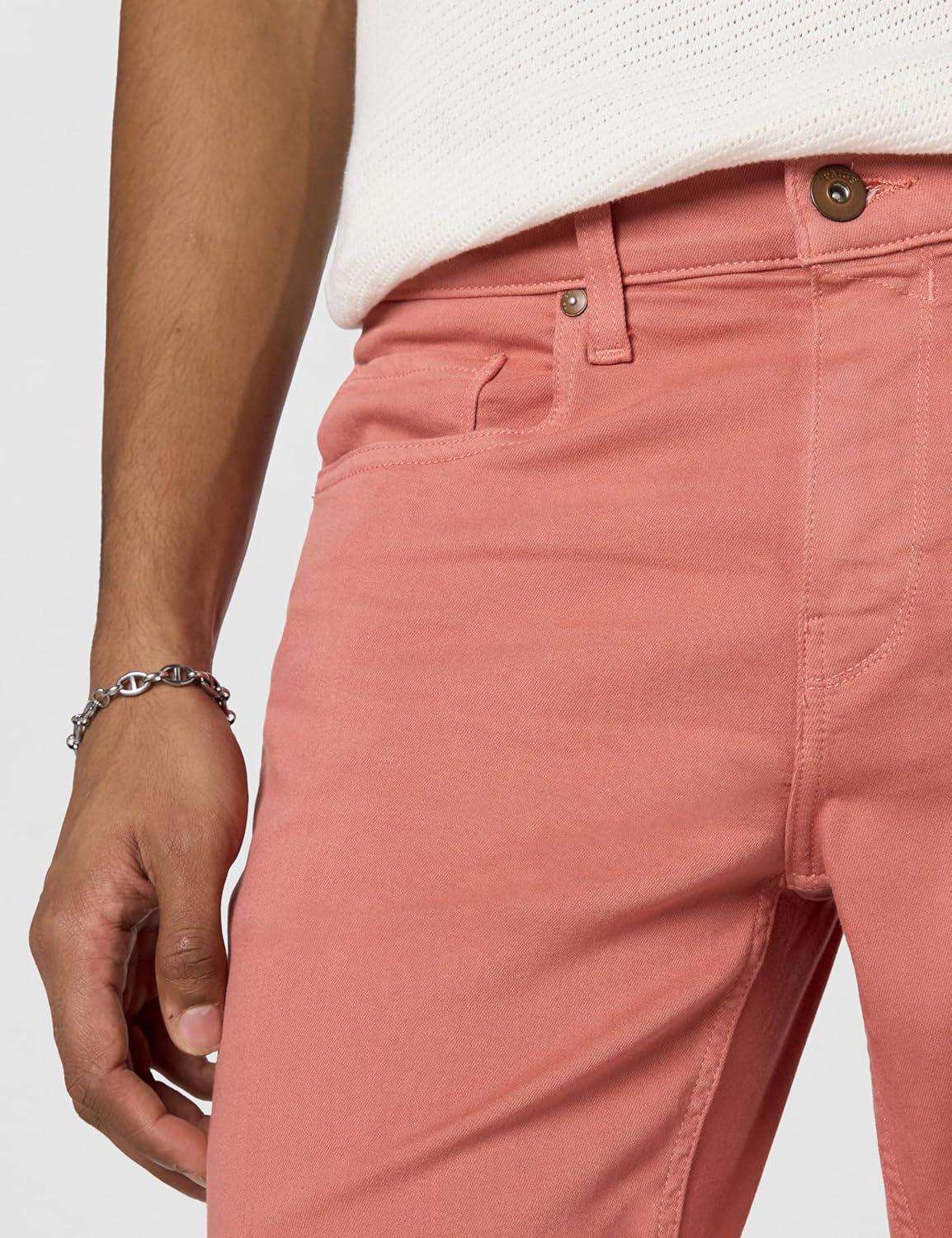 imagePAIGE Mens Federal Transcend Slim Straight JeansClay Flame