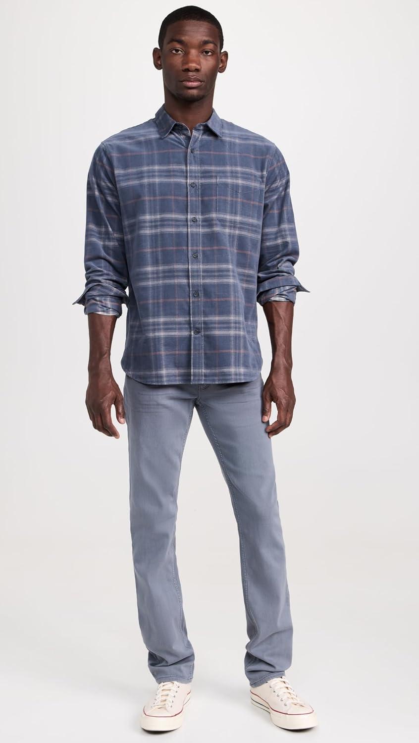 imagePAIGE Mens Federal Transcend Slim Straight JeansVintage Navy Smoke