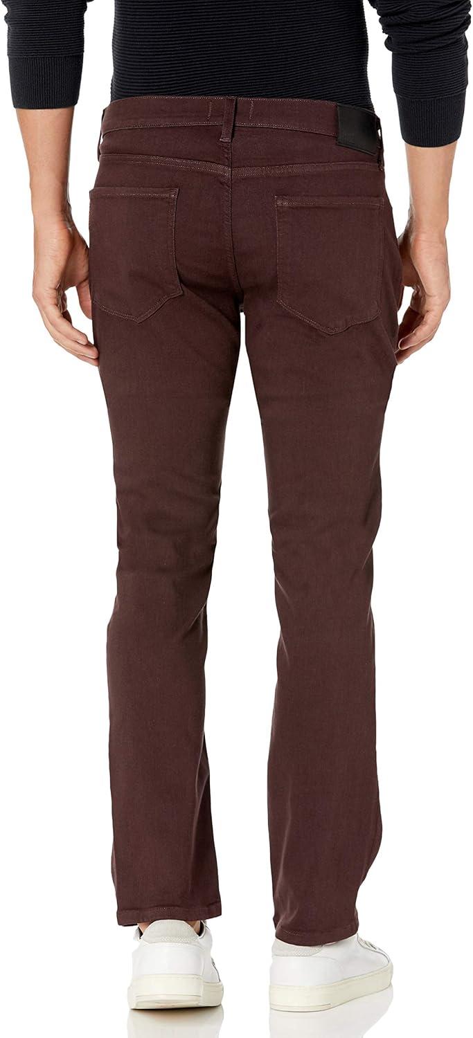 imagePAIGE Mens Normandie Transcend Straight Leg PantChocolate Plum