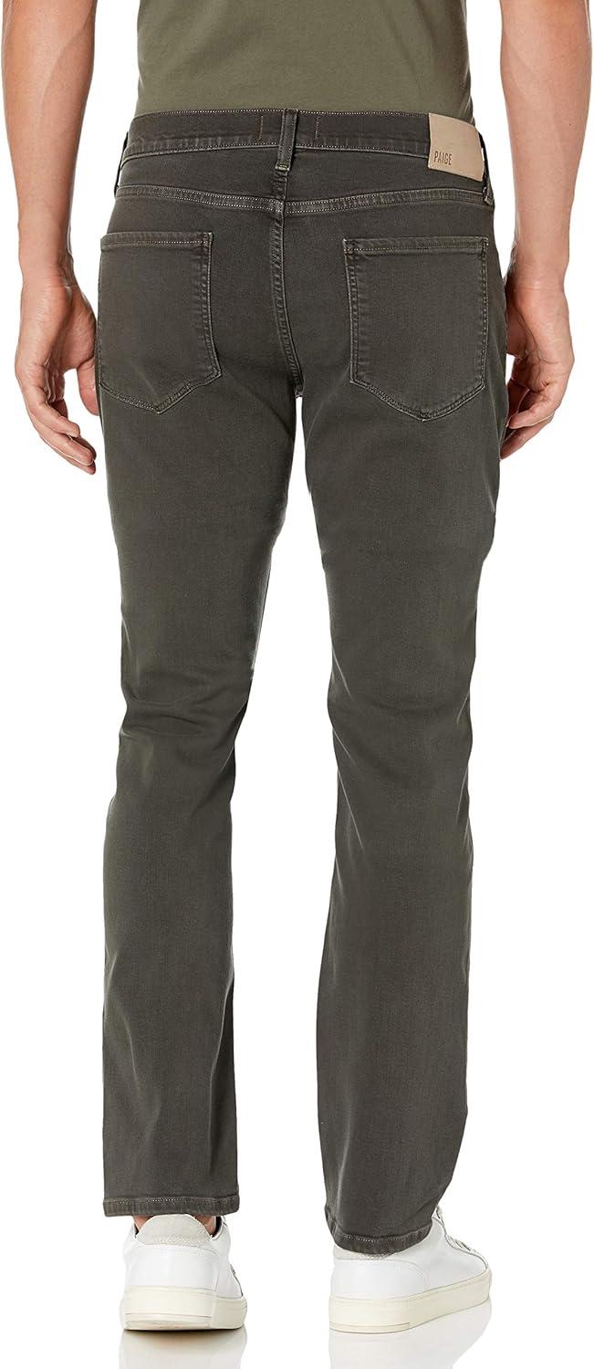 imagePAIGE Mens Normandie Transcend Straight Leg PantVintage Black Olive