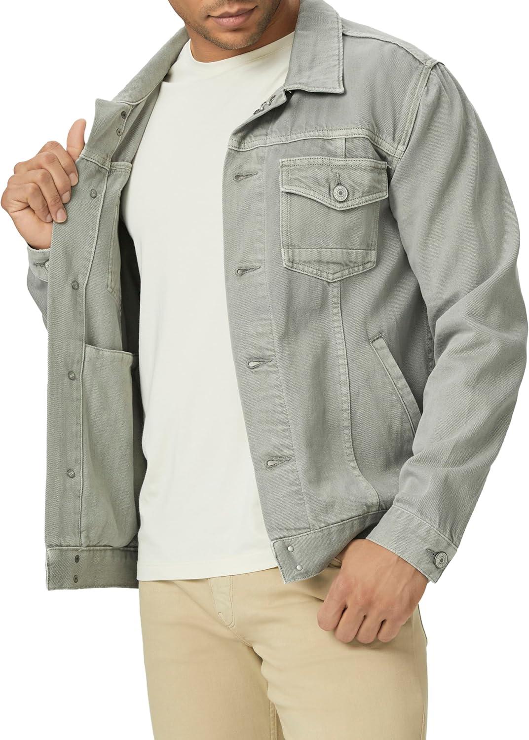 imagePAIGE Mens Scout Denim JacketVintage Wave Break