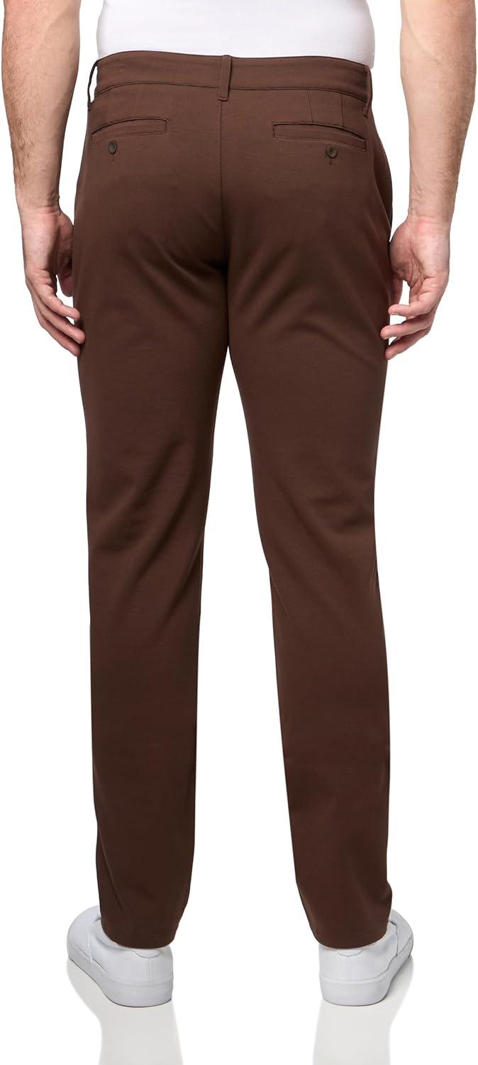 imagePAIGE Mens Stafford Transcend Knit TrousersBurnt Ember