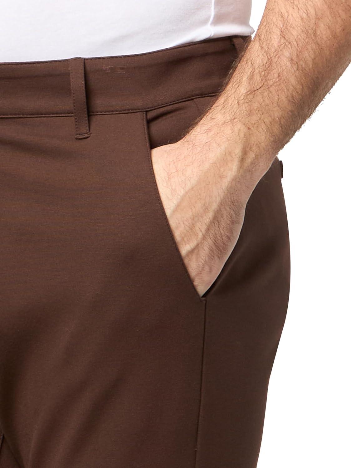 imagePAIGE Mens Stafford Transcend Knit TrousersBurnt Ember