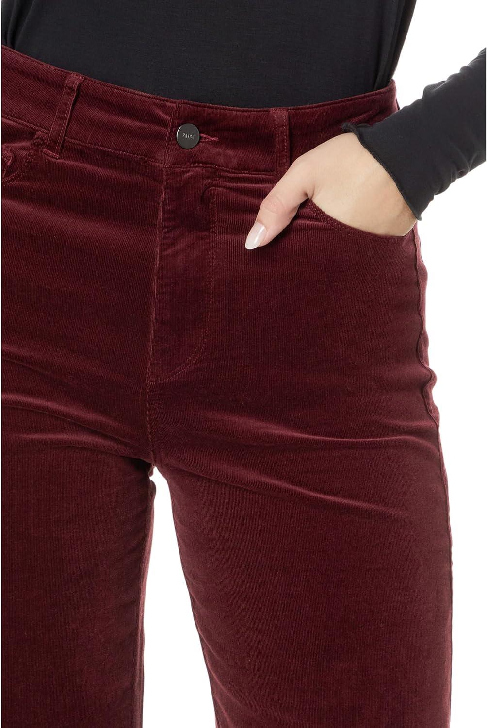 imagePAIGE Womens Anessa JeansDark Oxblood