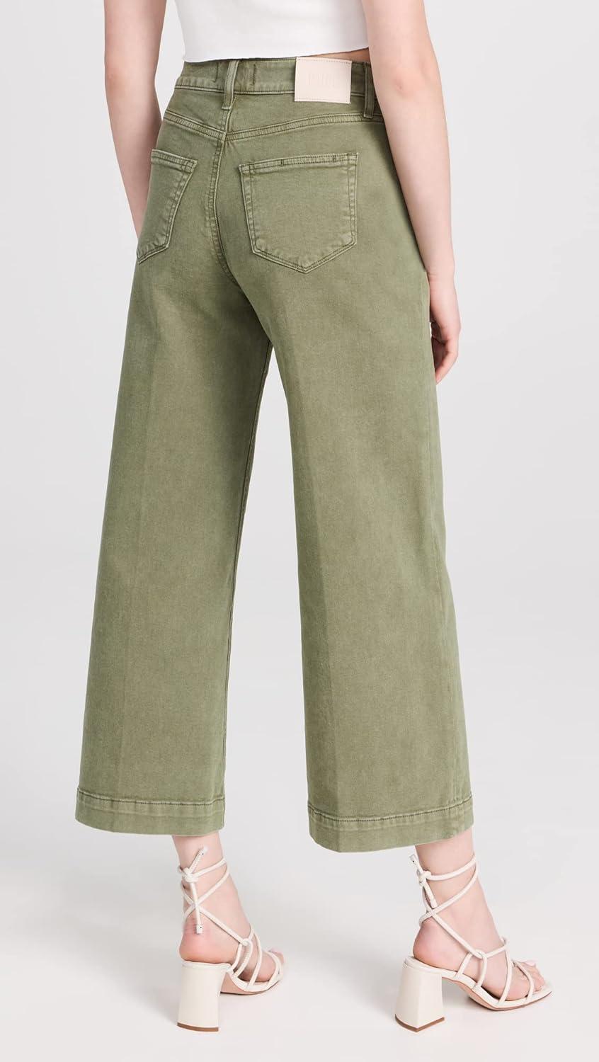 imagePAIGE Womens Anessa JeansVintage Mossy Green