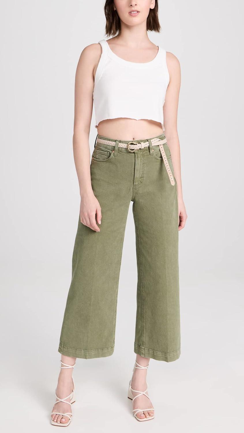 imagePAIGE Womens Anessa JeansVintage Mossy Green