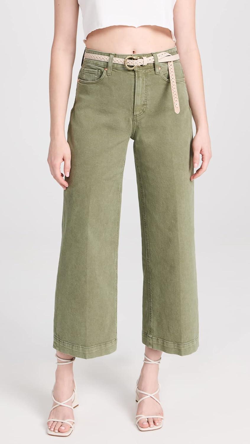 imagePAIGE Womens Anessa JeansVintage Mossy Green