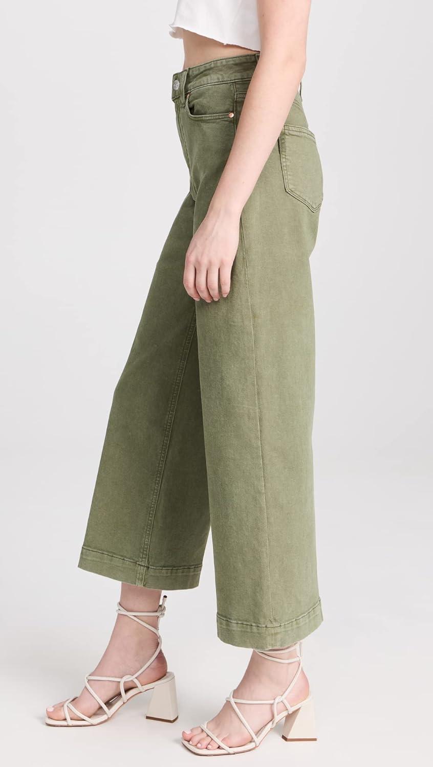 imagePAIGE Womens Anessa JeansVintage Mossy Green