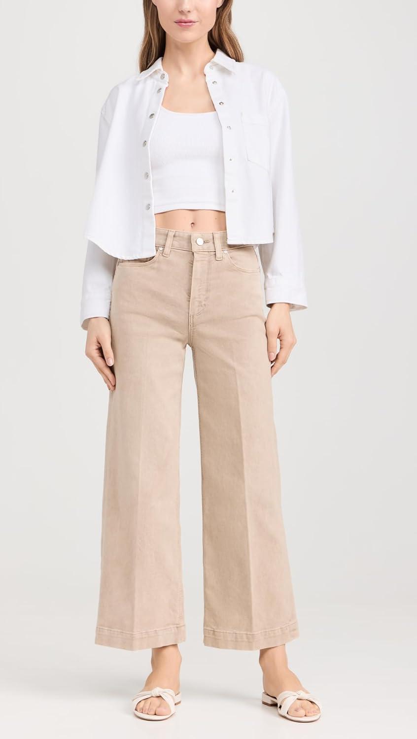 imagePAIGE Womens Anessa JeansVintage Soft Sand