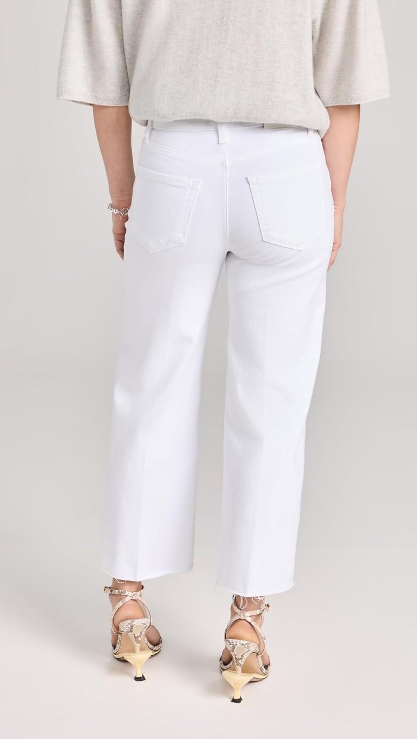 imagePAIGE Womens Anessa Petite Raw HemCrisp White