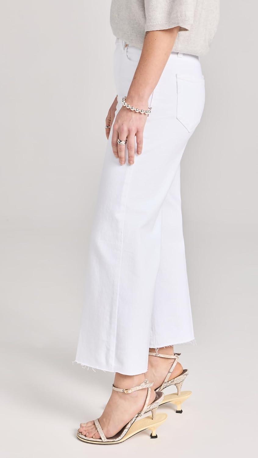 imagePAIGE Womens Anessa Petite Raw HemCrisp White