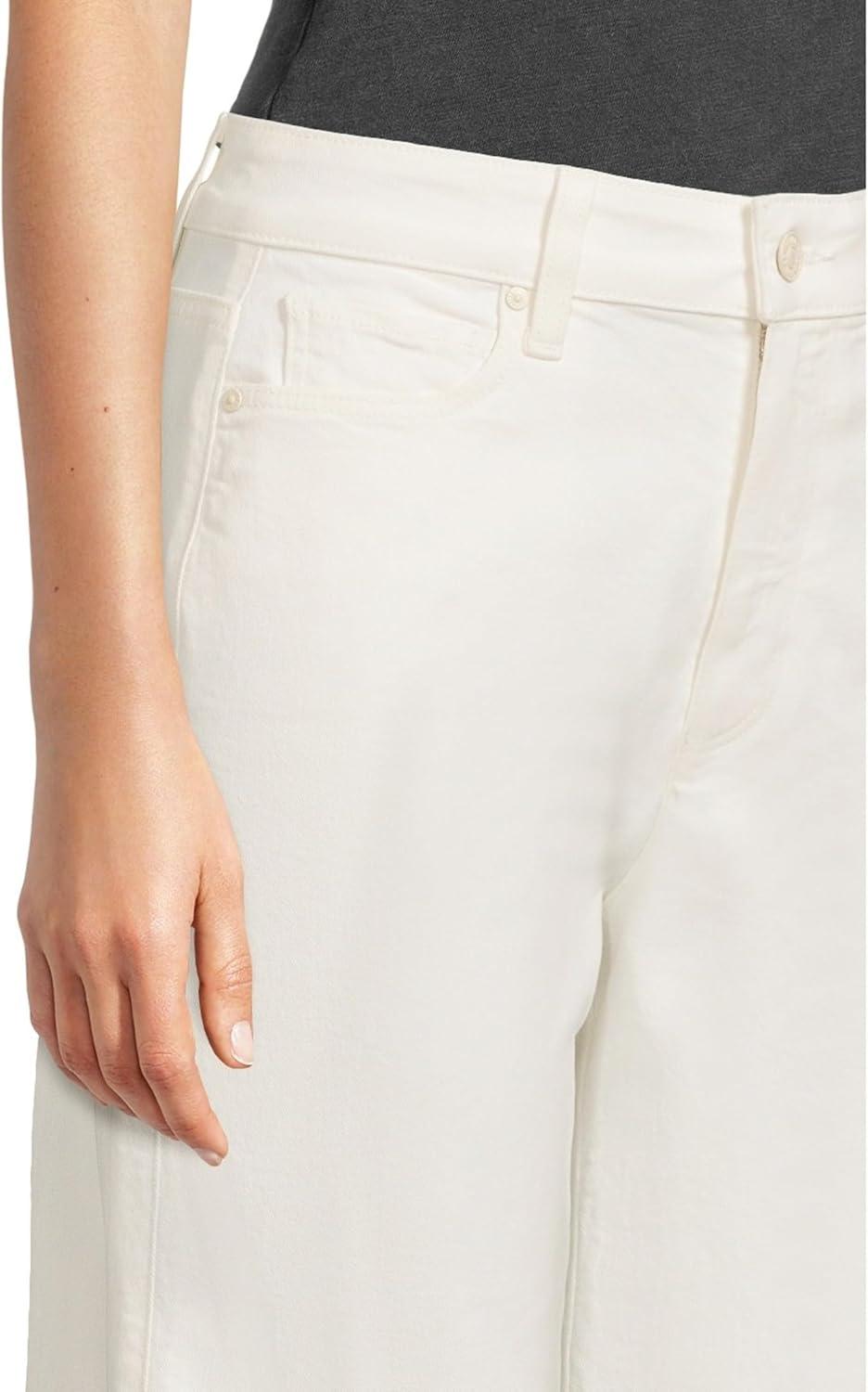 imagePAIGE Womens Anessa Petite Raw HemTonal Ecru