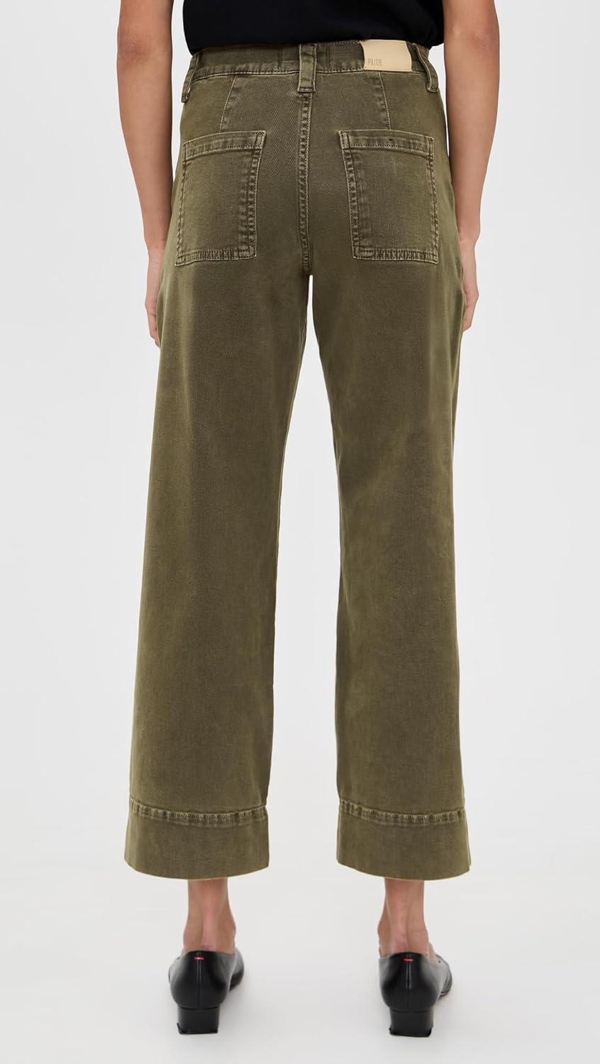 imagePAIGE Womens Cameron Ankle Pants with Utility PocketsVintage Meadow Spring