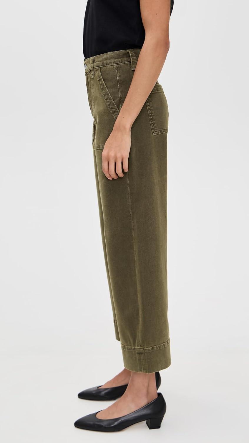 imagePAIGE Womens Cameron Ankle Pants with Utility PocketsVintage Meadow Spring