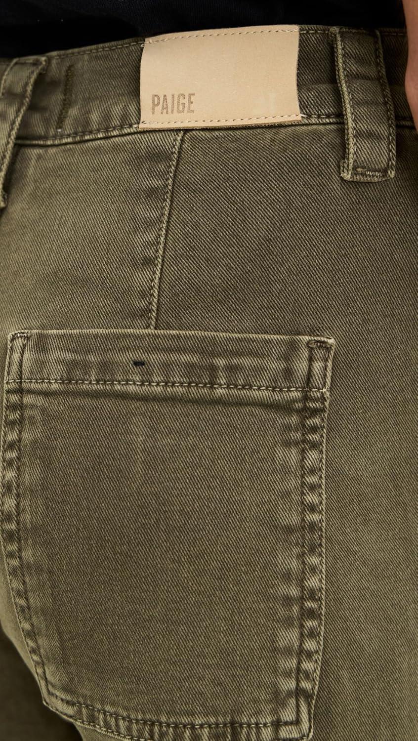 imagePAIGE Womens Cameron Ankle Pants with Utility PocketsVintage Meadow Spring