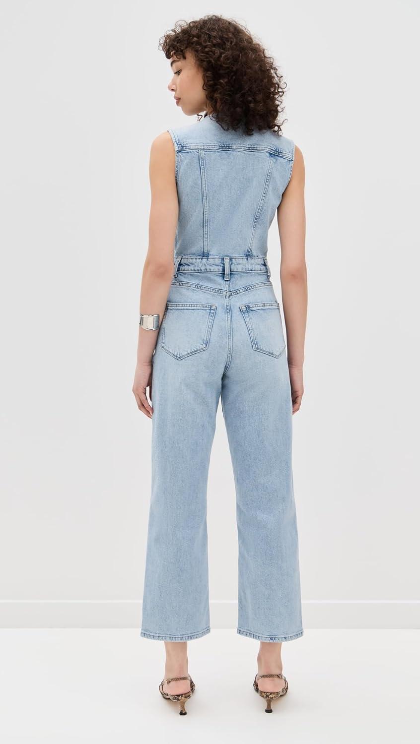 imagePAIGE Womens Cirie Ankle Denim JumpsuitMezza