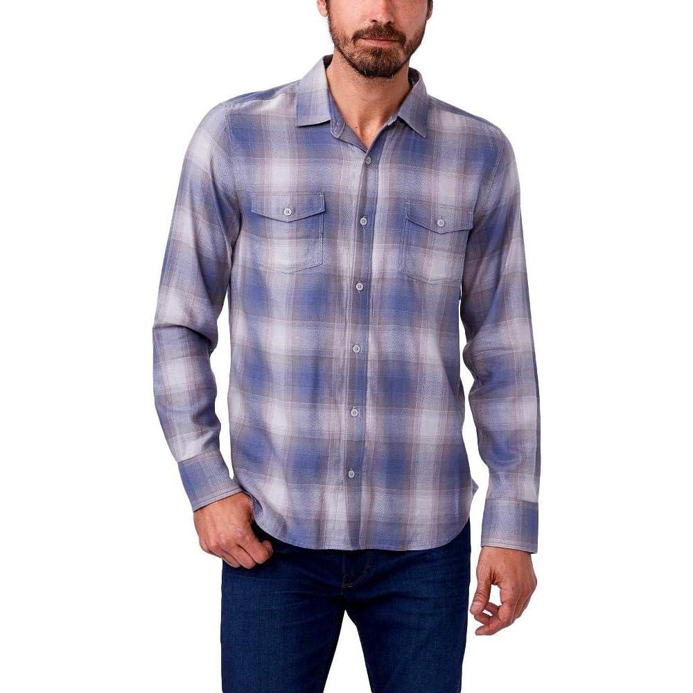 imagePAIGE Mens Everett Brushed Cotton Button Down ShirtRaging Sea