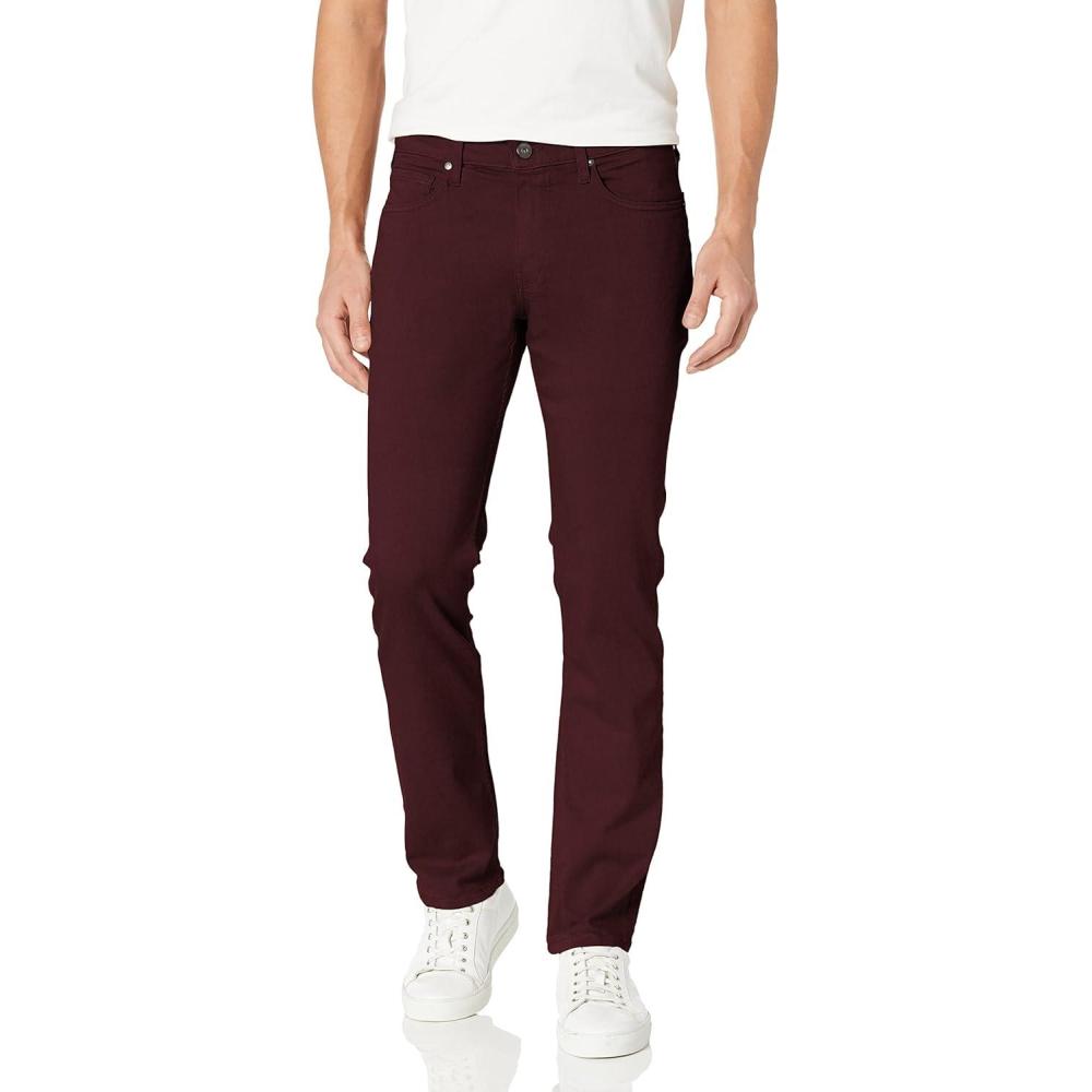 imagePAIGE Mens Federal Transcend Slim Straight JeansBordeaux Velvet