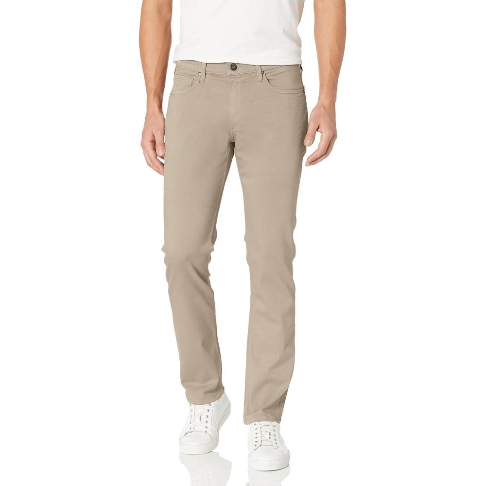 imagePAIGE Mens Federal Transcend Slim Straight JeansKhaki Sand