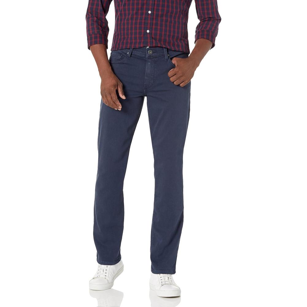 imagePAIGE Mens Normandie Transcend Straight Leg PantVintage Naval Blue