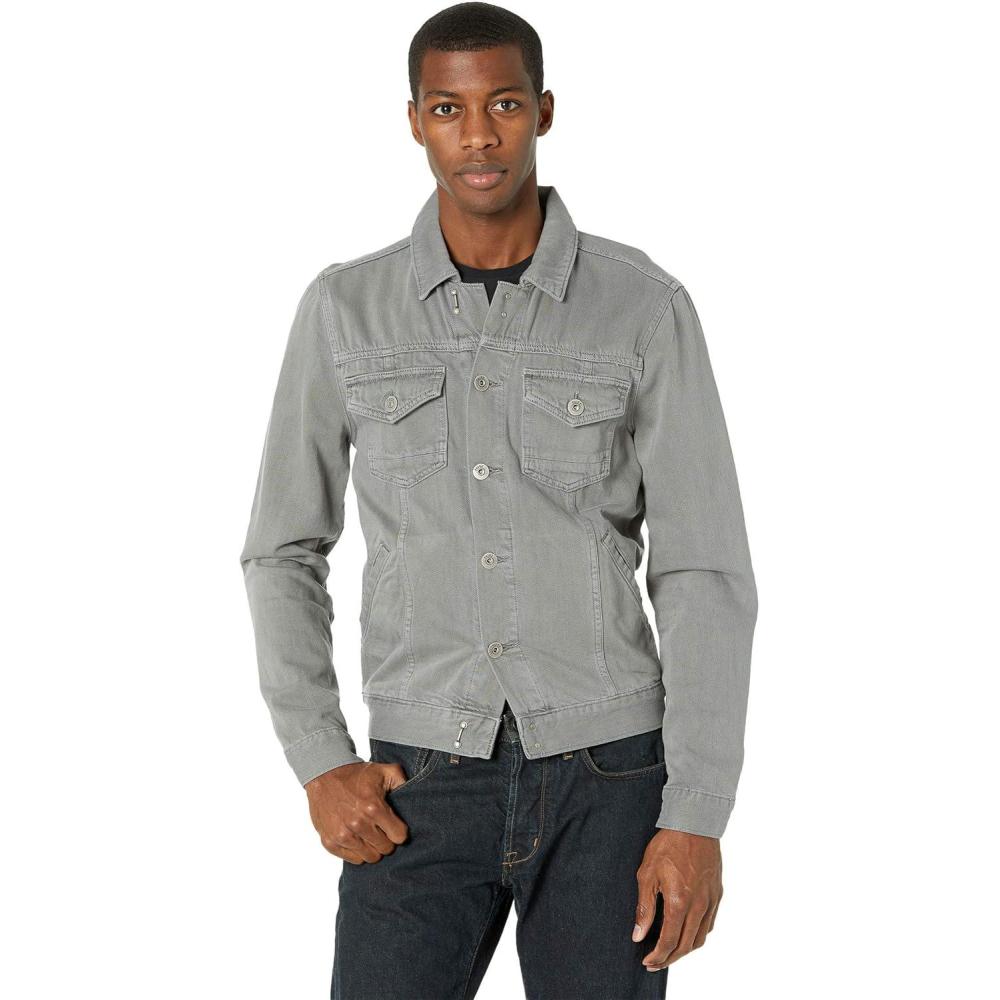 imagePAIGE Mens Scout Denim JacketVintage Dawn Grey