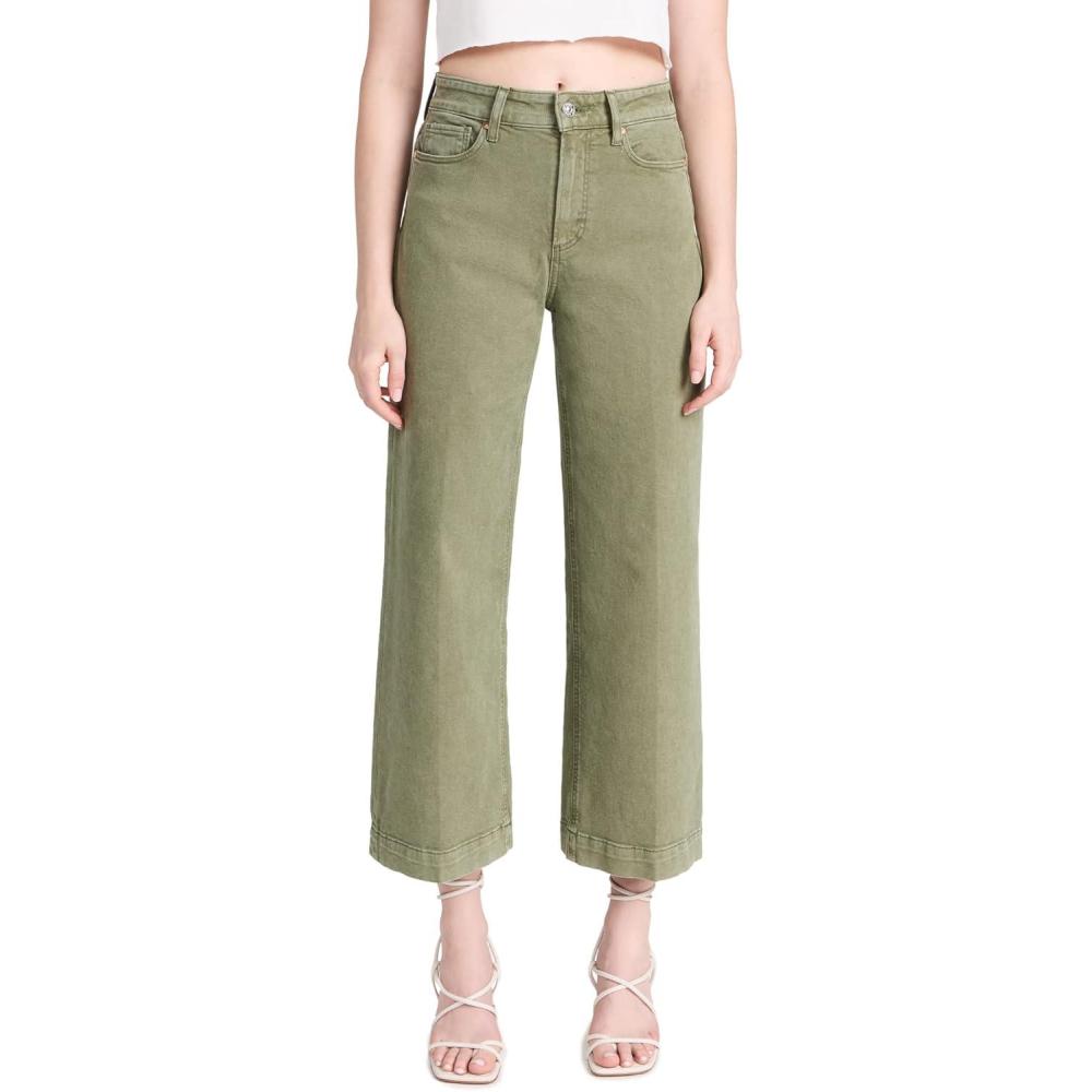 imagePAIGE Womens Anessa JeansVintage Mossy Green
