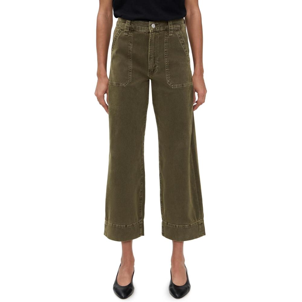 imagePAIGE Womens Cameron Ankle Pants with Utility PocketsVintage Meadow Spring
