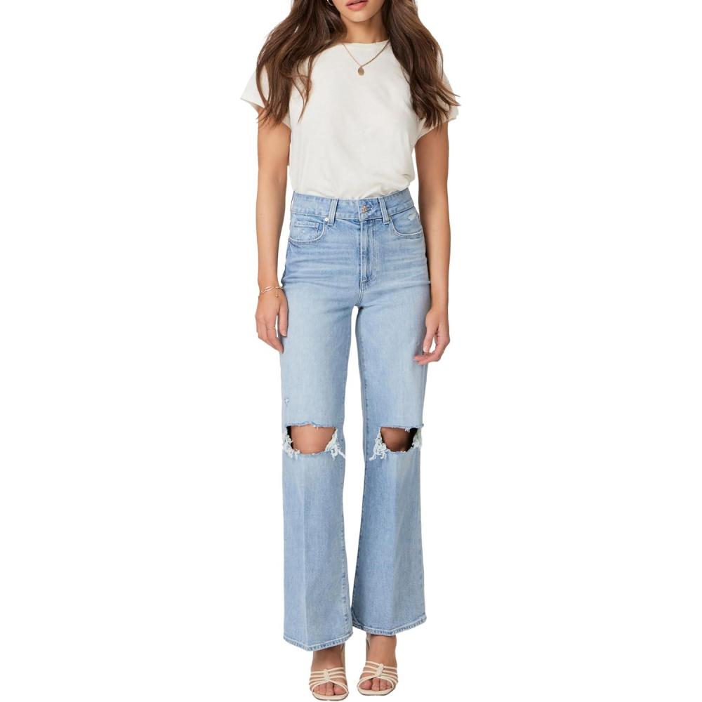 imagePAIGE Womens Sasha JeansMaeve Destructed