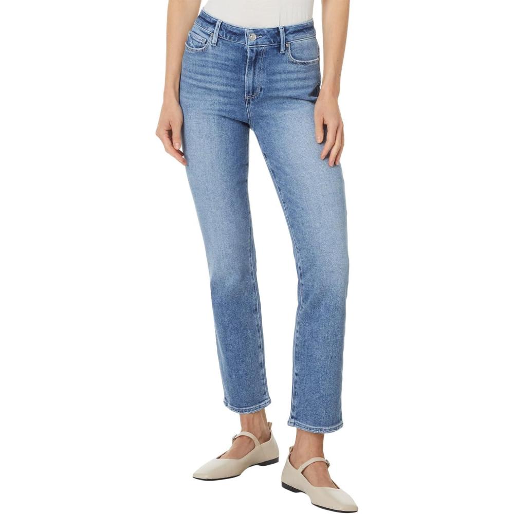 imagePAIGE Womens White Noise Grand Hem JeansLimo