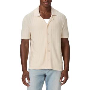 PAIGE Men’s Copley Short Sleeve Sweater Shirt(Natural)