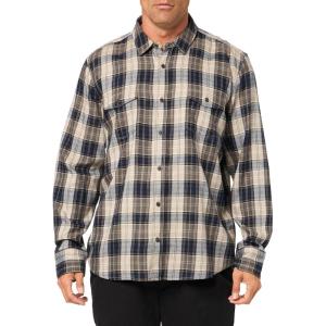 PAIGE Men’s Everett Brushed Cotton Button Down Shirt(Blackberry Storm)