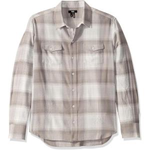 PAIGE Men’s Everett Brushed Cotton Button Down Shirt(Cool Sky)