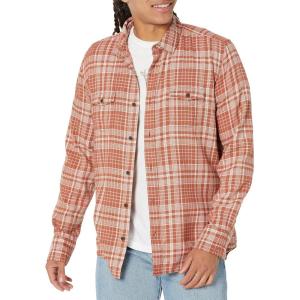 PAIGE Men’s Everett Brushed Cotton Button Down Shirt(Dried Rose)