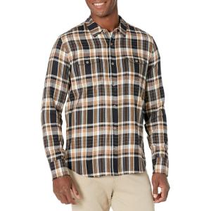 PAIGE Men’s Everett Brushed Cotton Button Down Shirt(Graphite Linen)