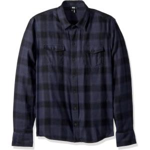 PAIGE Men’s Everett Brushed Cotton Button Down Shirt(Grey Fade)