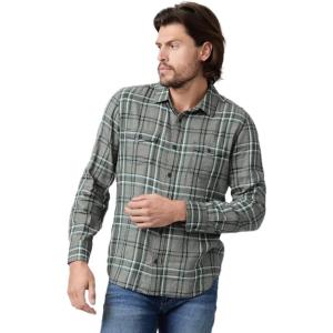 PAIGE Men’s Everett Brushed Cotton Button Down Shirt(Hillside Fields)