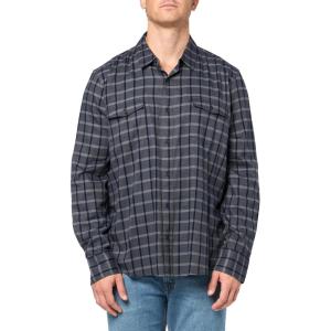 PAIGE Men’s Everett Brushed Cotton Button Down Shirt(Rocky Grove)