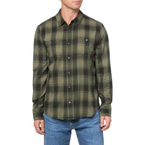 PAIGE Men’s Everett Brushed Cotton Button Down Shirt(Sage Glen)