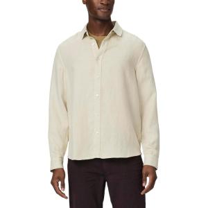 PAIGE Men’s Peters Linen Blend Button Up Shirt(Vintage Moonstruck)