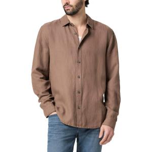 PAIGE Men’s Peters Linen Blend Button Up Shirt(Vintage Ottertail)