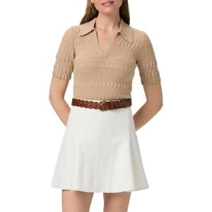PAIGE Women’s Adaline Mini Skirt(Contrast Ecru)
