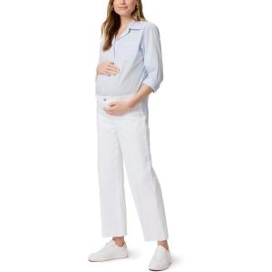 PAIGE Women’s Anessa Maternity Raw Hem(Crisp White)