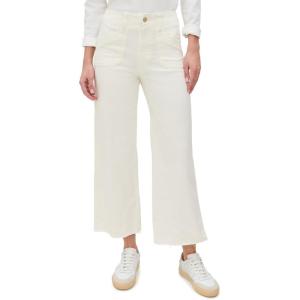 PAIGE Women’s Anessa Welt Utility Pocket Pants(Tonal Ecru)