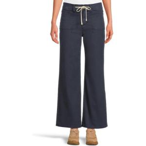 PAIGE Women’s Ari with Waistband Tie and Stitch Thru Pckts(Vintage Navy Seascape)