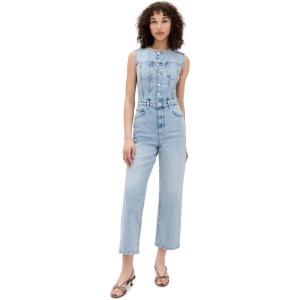 PAIGE Women’s Cirie Ankle Denim Jumpsuit(Mezza)