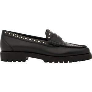 PAIGE Women’s Ellis Studded Flat Loafer(Black)