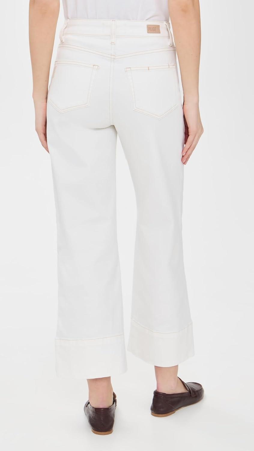 imagePAIGE Womens Anessa Wide Leg JeansToasted Ecru